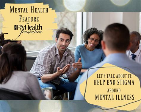 Lets Talk About It Help End Stigma Around Mental Illness Nccpa