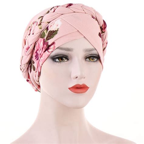 Print Turban Hat 2020 New Inner Hijab Caps For Women Muslim Stretch Hijabs Hat Islamic Under