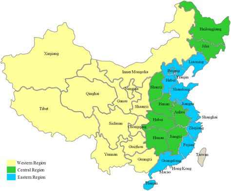 The Eastern Central And Western Regions Of China Download