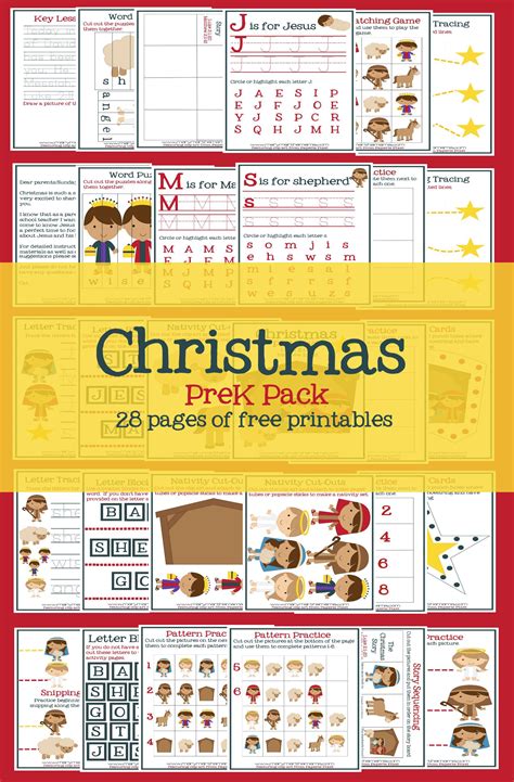 Free christmas english lesson activities and teaching resources. Christmas Worksheets for Preschoolers Jesus' Birth - Mary Martha Mama
