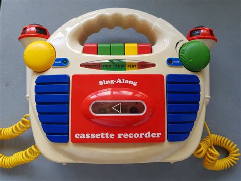 Vintage Childs Sing Along Cassette Recorder Hobbies And Toys Toys