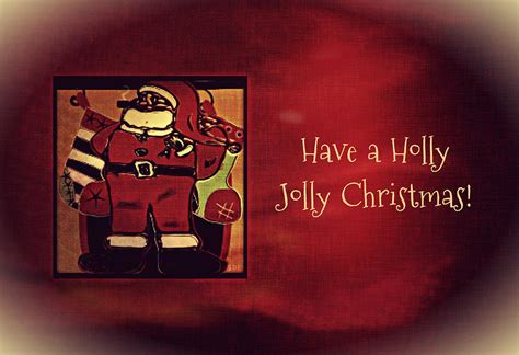 Holly Jolly Santa Digital Art By Sherry Flaker