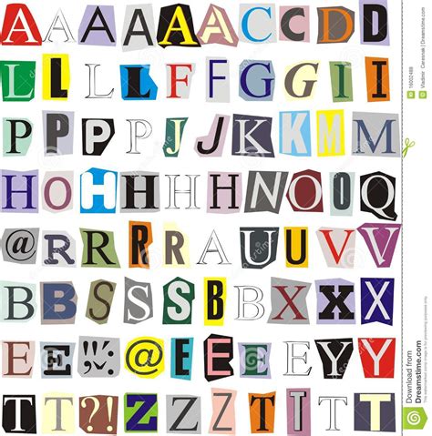 Printable Magazine Letters Printable Word Searches