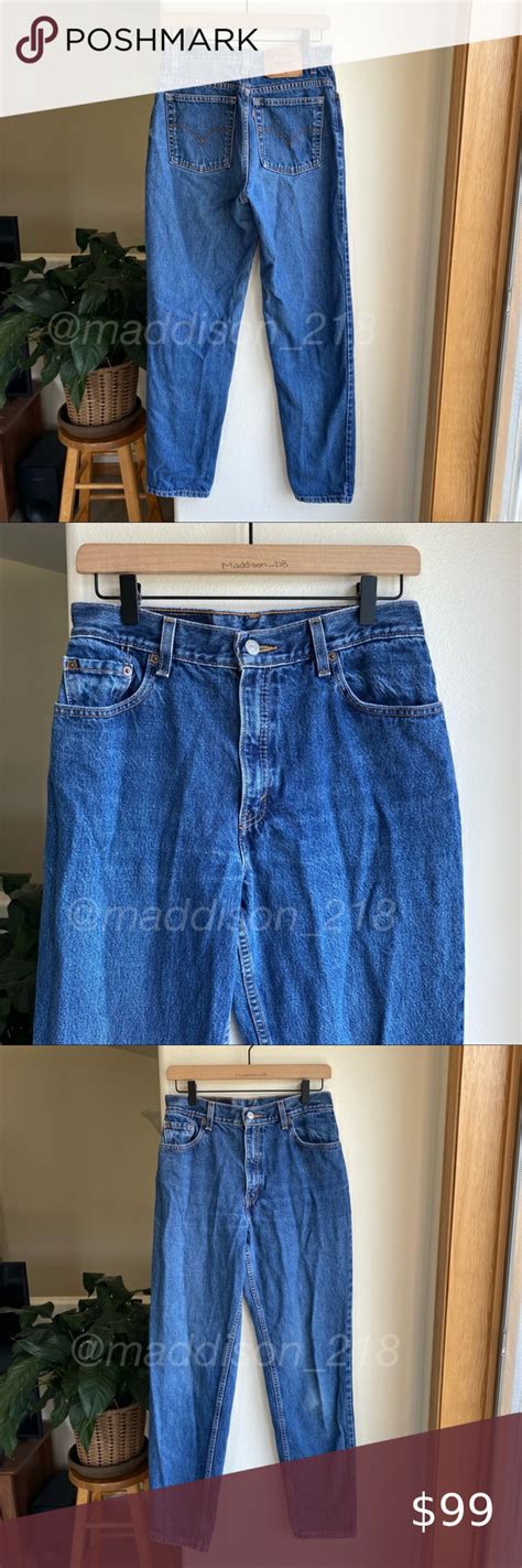 Levis Vintage 550 Y2k High Rise Mom Jeans Blue 28” Mom Jeans Style High Rise Mom Jeans Jeans