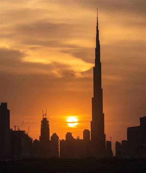 Stunning Sunset At Burj Khalifa