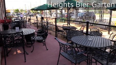 You can either get your drinks at the bar, or waiters come round to serve you (the better. Houston Bar - Heights Bier Garten in The Heights - YouTube