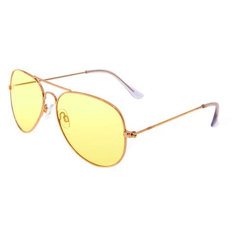 Yellow Tinted Aviator Sunglasses Claire S Us
