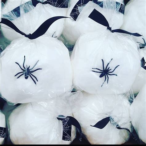 Halloween Spider Web Cotton Candy Party Favors By Fluffyshopco On Etsy