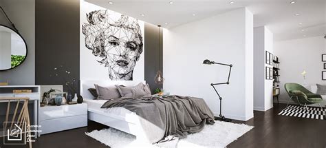 Fascinating Bedroom Design Ideas Using White And Black