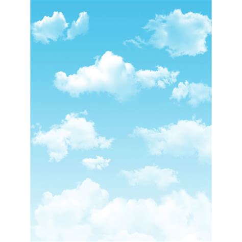 Cielo Azul De Dibujos Animados Con Nubes Fondo De Pantalla Awan Biru