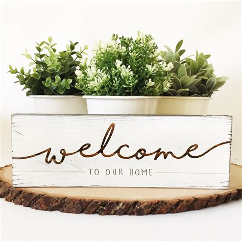 Rustic Engraved Welcome Signs Free Shipping The Perfect Sign For