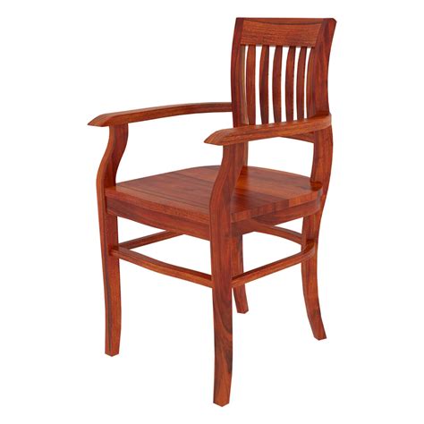 Modway eei 3421 nat whi newbury accent lounge outdoor patio premium grade a teak wood armchair in natural white. Siena Rustic Solid Wood Arm Dining Chair