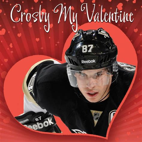 Pittsburgh Penguins Sidney Crosby Valentines Day Card Penguins Hockey Pittsburgh Penguins