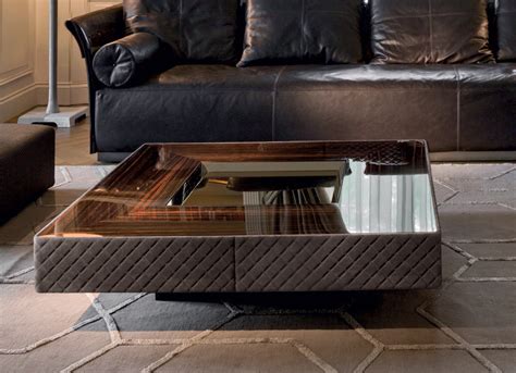 The italian wood craftsmen have been perfecting their skills for centuries. Coffee table with metal base Lord, Longhi - Luxury ...