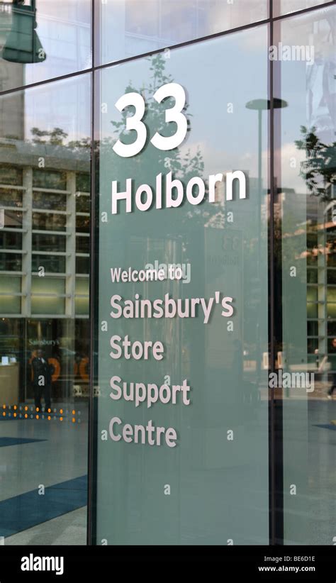 Sainsbury S Head Office 33 Holborn London England Uk Stock Photo