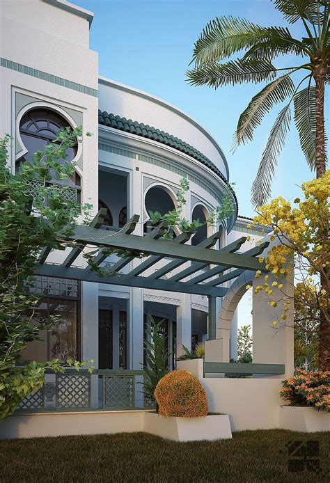 Mediterranean Style Villa Muhammad Riaz Cgarchitect Architectural