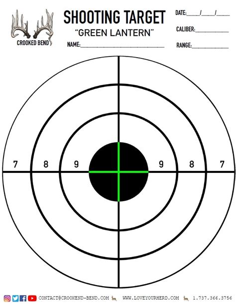 FREE Printable Shooting Targets Crooked Bend