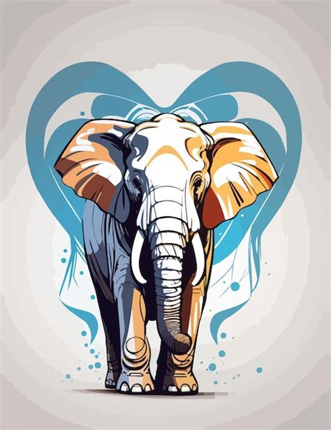 Premium Vector Elephant Silhouette Illustration Vector