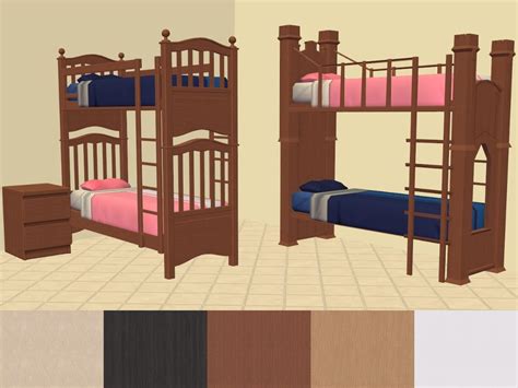 Mod The Sims Shaundaks Ts3 Ts2 Converted Bunk Beds Malm Colours