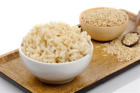 Cooked Brown Rice Stock Photo Image Of Vitamins Fiber 161740986
