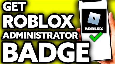 How To Get Roblox Administrator Badge YouTube