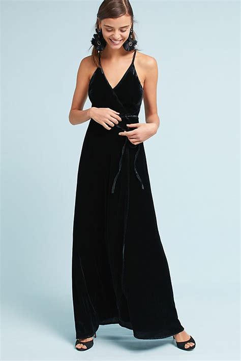 Yumi Kim Velvet Maxi Dress Anthropologie Tux Dress Velvet Maxi Dress Maxi Wrap Dress