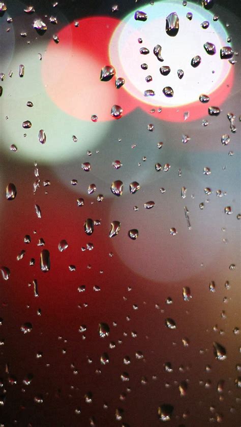 Bokeh Rain Night Window Pattern Background Iphone Wallpapers Free Download