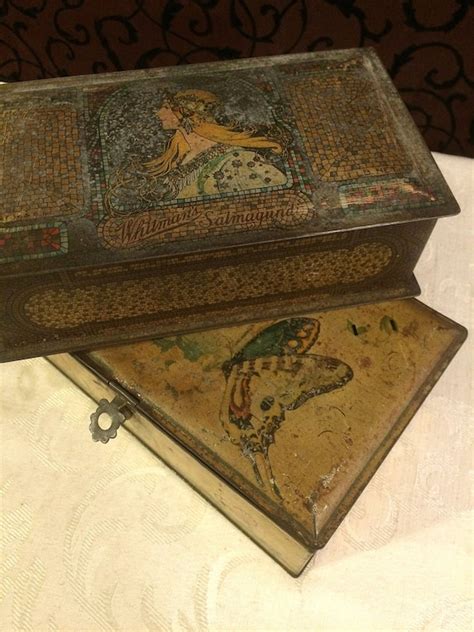 Two Rustic Primitive Patina Tin Boxes Antique Tin By Tinprincess