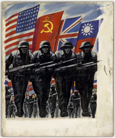 Charge Soldiers Of Four Major Allied Nations Including China In