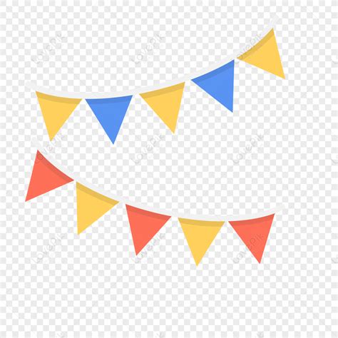 Bunting Icon Free Vector Illustration Material Png Image And Clipart