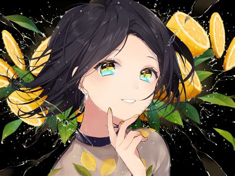 Desktop Wallpaper Cute Anime Girl Happy Hd Image