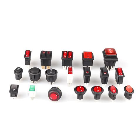 16a 120v Snap In Round Miniature Ac Rocker Switches