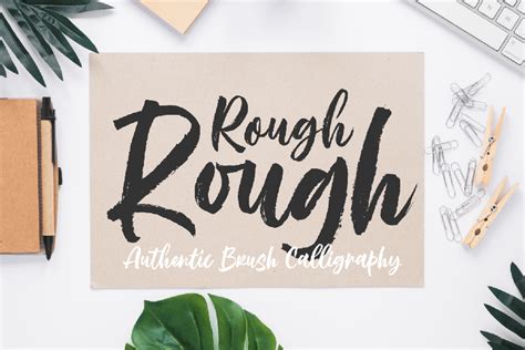 Rough Rough Script Font Free Design Resources