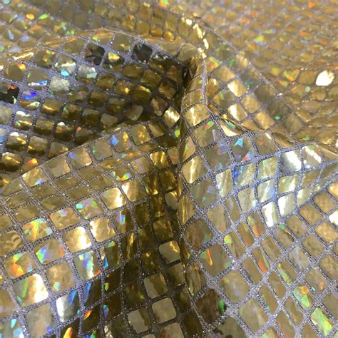 Hologram 8mm Square Sequins Fabric 44 Wide 599yard 100 Polyester