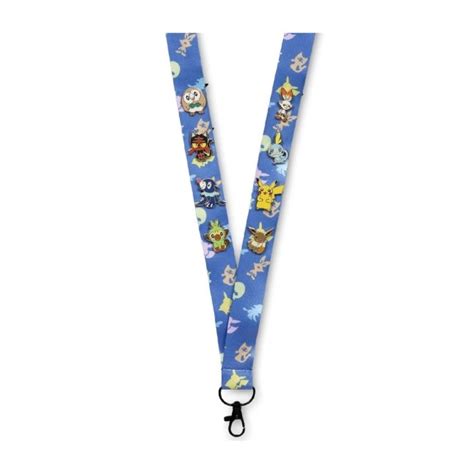Alola And Galar First Partner With Pikachu And Eevee Lanyard And Mini Pokémon Pins 8 Pack Pokémon