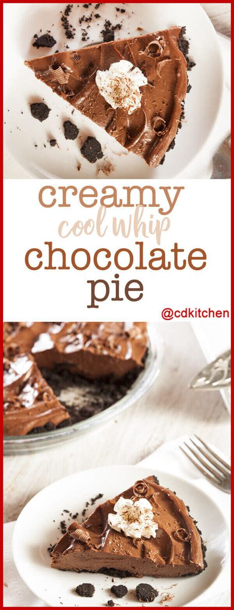Creamy Cool Whip Chocolate Pie Recipe