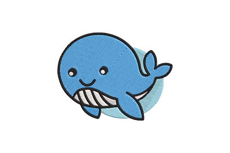Cute Baby Animal Whale Cartoon · Creative Fabrica