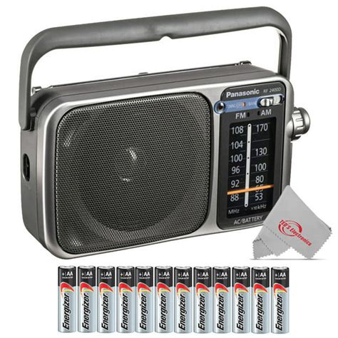 Panasonic Rf 2400d Portable Fm And Am Digital Radio With Afc Tuner Silver