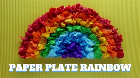 How To Make A Paper Plate Rainbow Paper Plate Craft