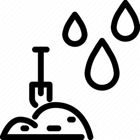 Drop Humidity Soil Water Icon