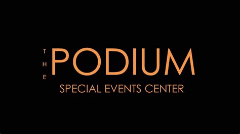 The Podium Special Events Center Youtube