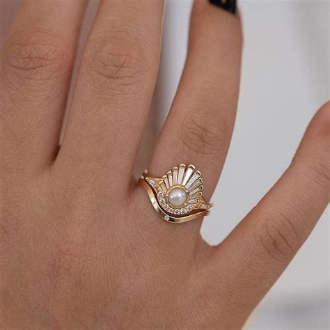 Weve Made A Pearl Version Of Our ‘birth Of Venus Ring 🐚 And We Like