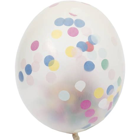 Giant Confetti Balloons Set Of 3 Multi Color