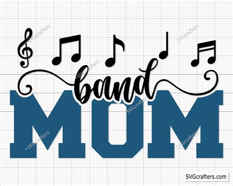 Band Mom Svg Band Svg Marching Band Svg Band Mom Png Music Etsy In
