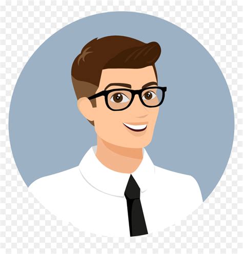 Manager Clipart Store Manager Cartoon Face With Glasses Hd Png