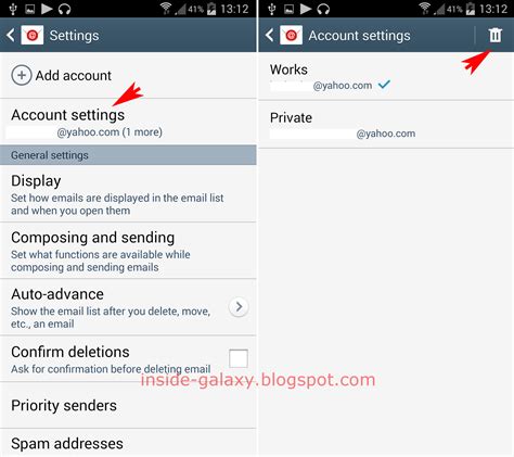 Latest android apk vesion samsung account is samsung account 11.5.00.9 can free download apk then install on android phone. Inside Galaxy: Samsung Galaxy S4: How to Remove Email ...