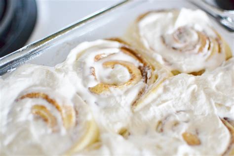 Cinnamon Rolls With Whipped Cream Cheese Frosting Sweet Cream Kitchen