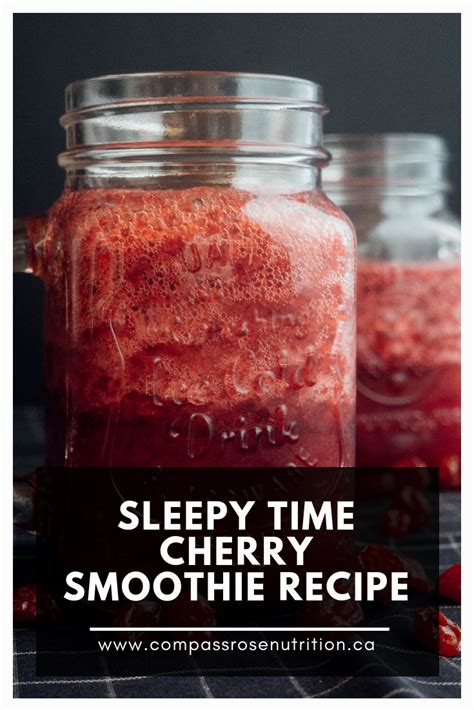 Sleep Better With This Delicious Cherry Smoothie