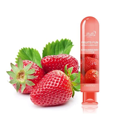 Strawberry Water Based Lubricant Vagina Anal Sex Lube Gay Lubricante