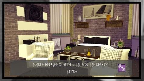 The Stories Sims Tell Modern Spectrum Black Bedroom Sims 4